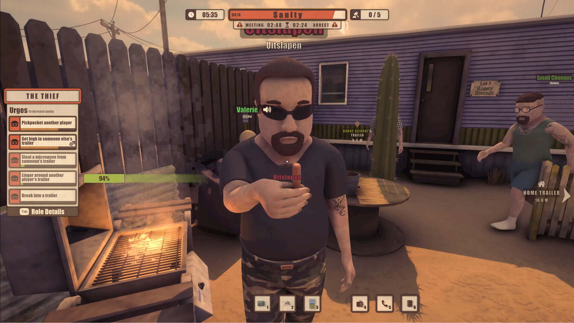 Launch-week gameplay: a Thief's task list on the left of the screen - pickpocket and steal objectives from official Steam store screenshot